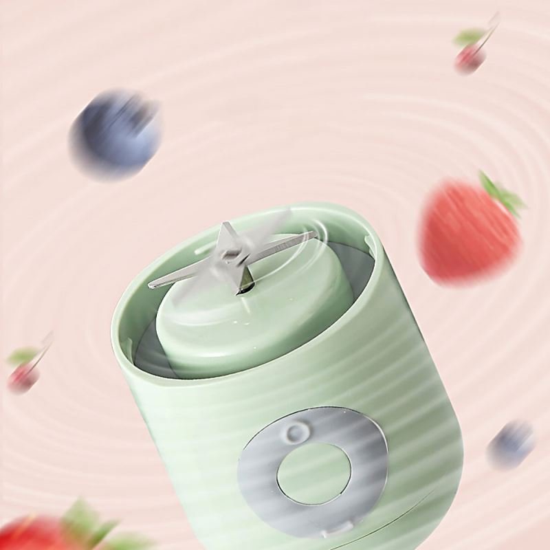 Newest 6 Blade Juicer Cup 500ml Mini Home USB Rechargeable Juicer Small Portable Juicer Fruit Machine Blender