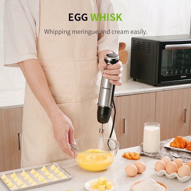 Multifunction Immersion Hand blender Powerful Stainless Steel Stick Blender 4 Sharpe Blade Whisk Smoothie Handheld Stick Blender