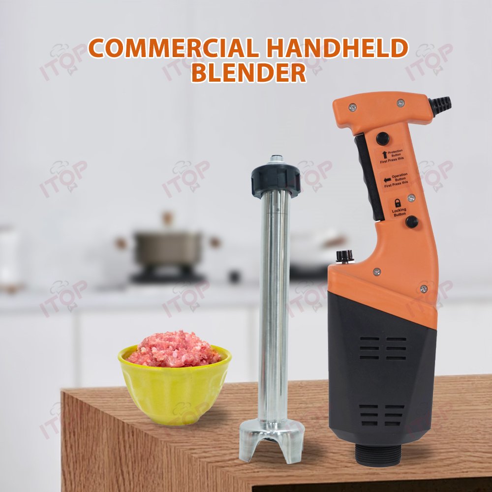 750w Multifunctional Immersion Blender Stainless Steel 3 Blades Hand Stick Blender
