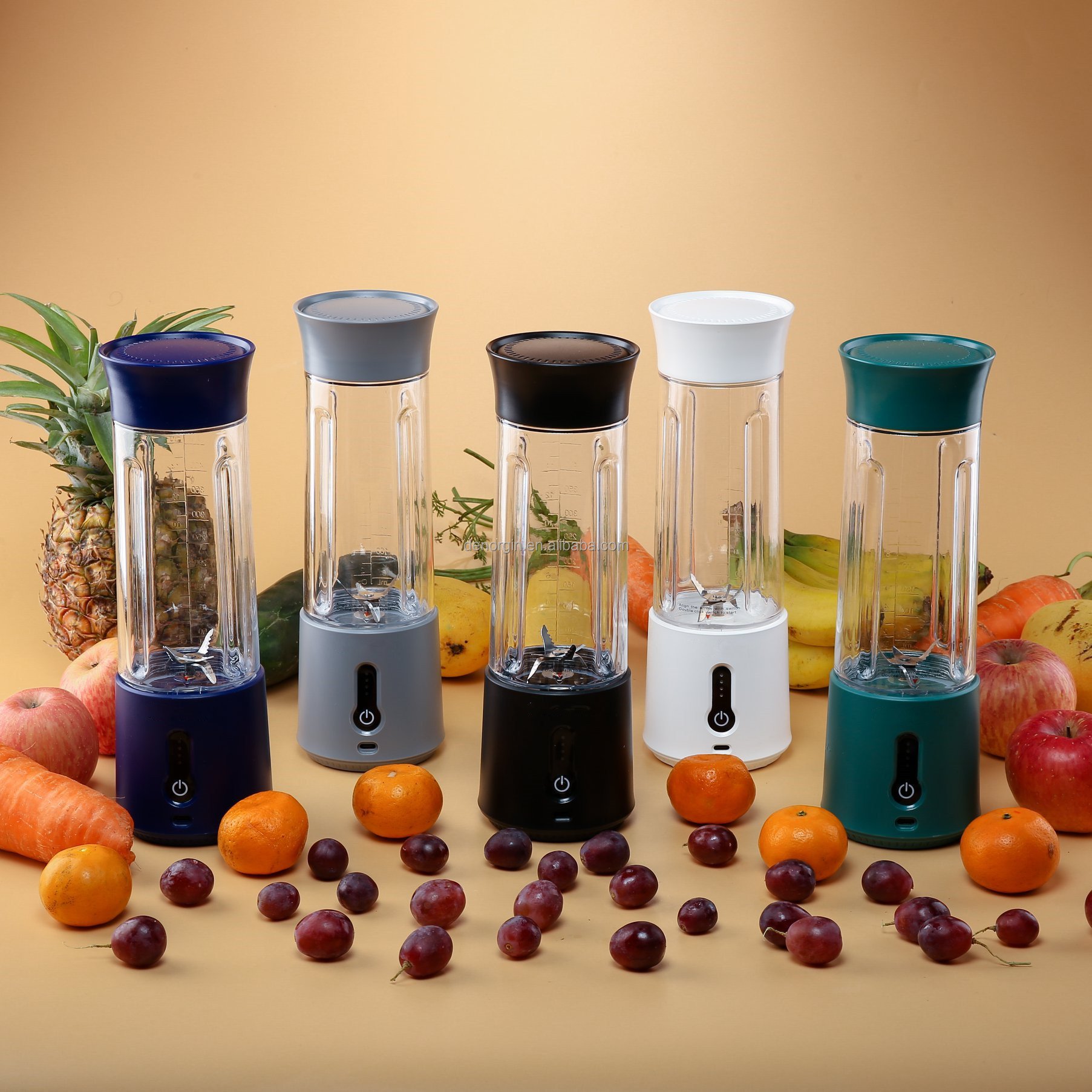 Mini Juicer Blender BPA Free Safety Lock USB Charging Blender 4000mAh Battery Electric Blender