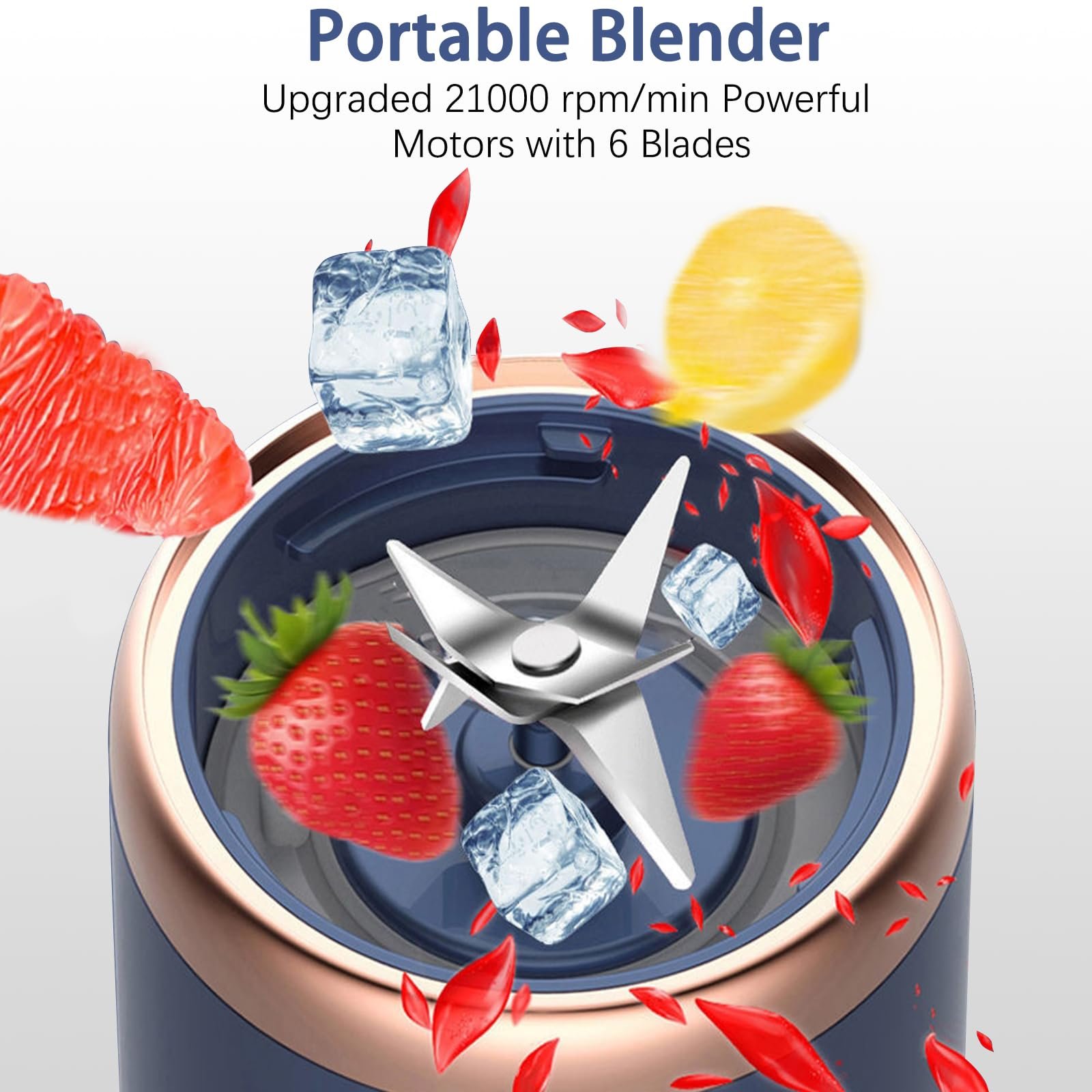 Portable Juicer Cup Extractor Smoothie Food Mixer Ice Crusher Electric Mini Juicer Machine Usb Charging Fruit Squeezer Blender