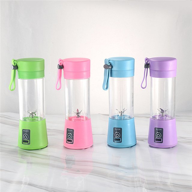 J403 Free Sample Plastic Mini Ice Bottle Blender Home USB 6 Blades Juicer Cup Machine Portable Fruit Juice Blenders