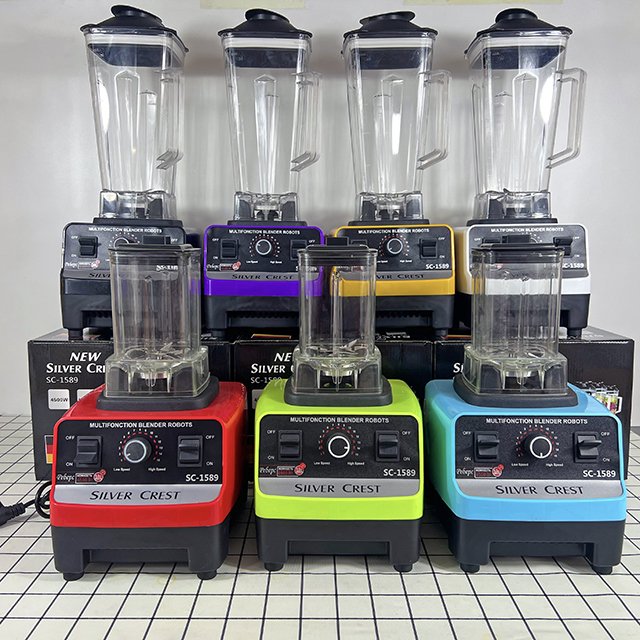4500W 2.5L 2 in 1 Industrial Silver Crest Blender Heavy Duty Commercial Juicer Blender Machine