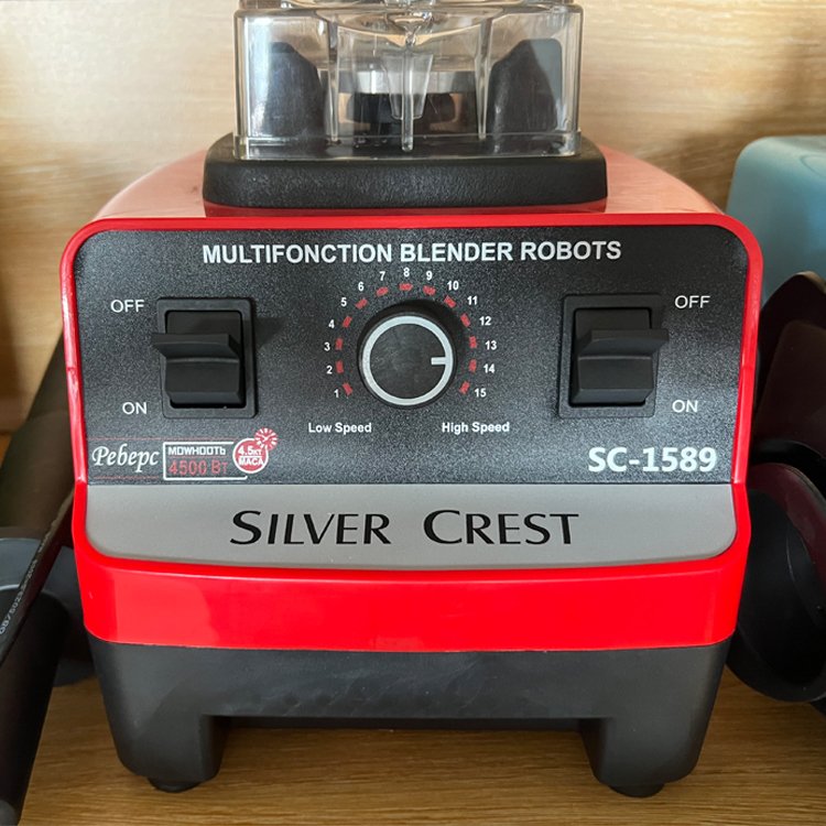 4500W 2.5L 2 in 1 Industrial Silver Crest Blender Heavy Duty Commercial Juicer Blender Machine