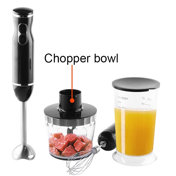 XJ GROUP Stick Blender Immersion Blender Hand Blender Multifunctional Household Push Button Speeds Glass Electric Plastic