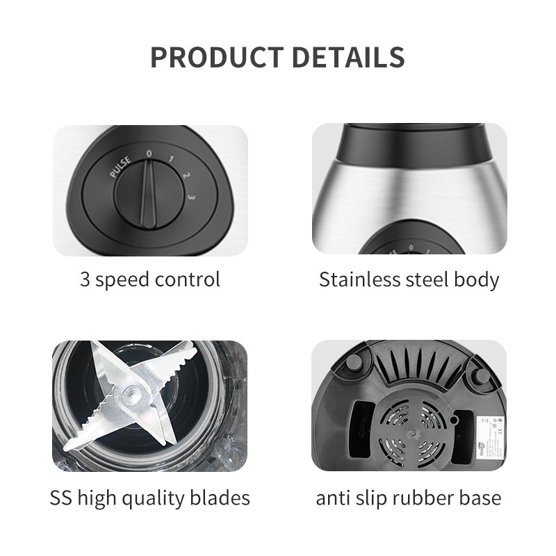 Leazo Customized CE 500w Electric Fruit Smoothie Blender High Speed Licuadora Electric Blender