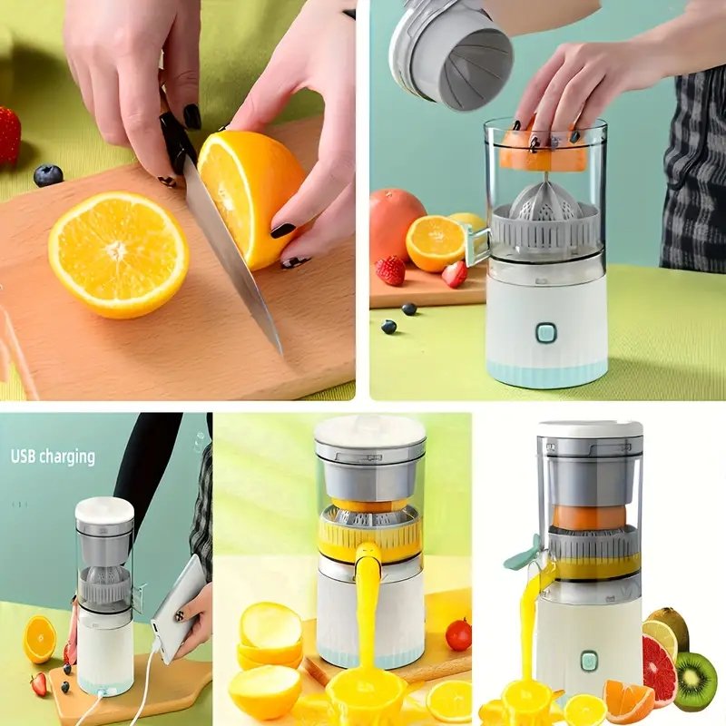 Electric Usb Portable Juicer Mini Blender And Smoothies Six Blades Great For Mixing Portable Blender