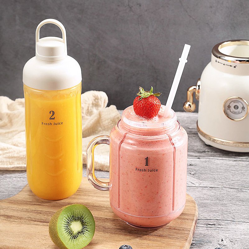 600ML Retro Vintage Electric Blender Food Mixers Profesional Quiet Home Appliances 2 Cups Blender Juicer