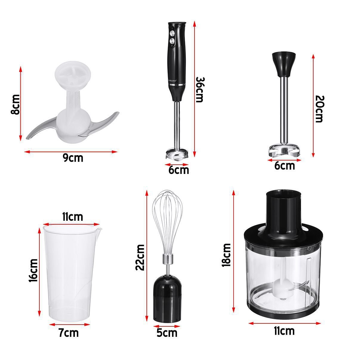 Hot Sale 400w Dc Motor Appliances Kitchen Electric Mini Hand Stick Immersion Blender Multi-purpose Juicer Electric Hand Blender