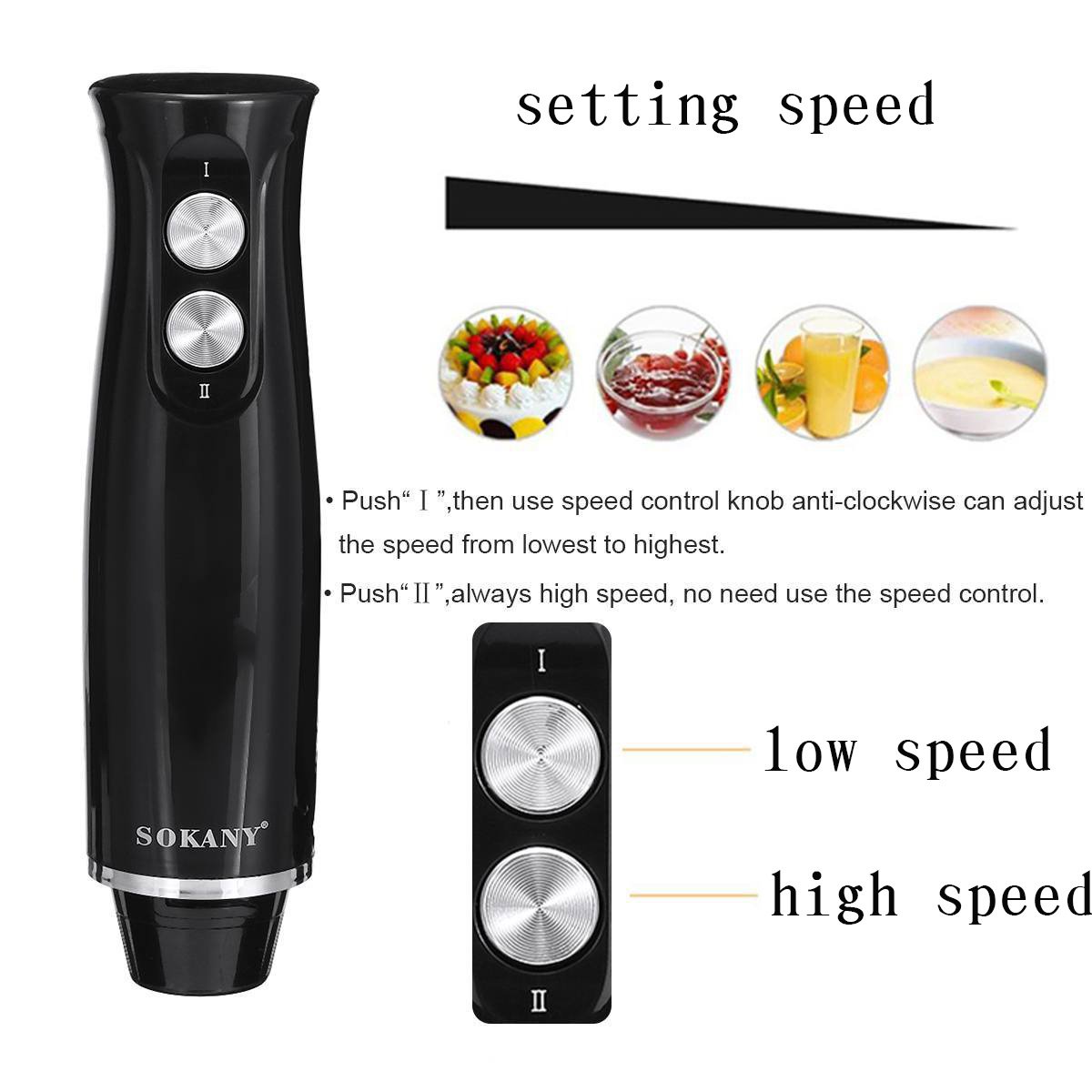 Hot Sale 400w Dc Motor Appliances Kitchen Electric Mini Hand Stick Immersion Blender Multi-purpose Juicer Electric Hand Blender