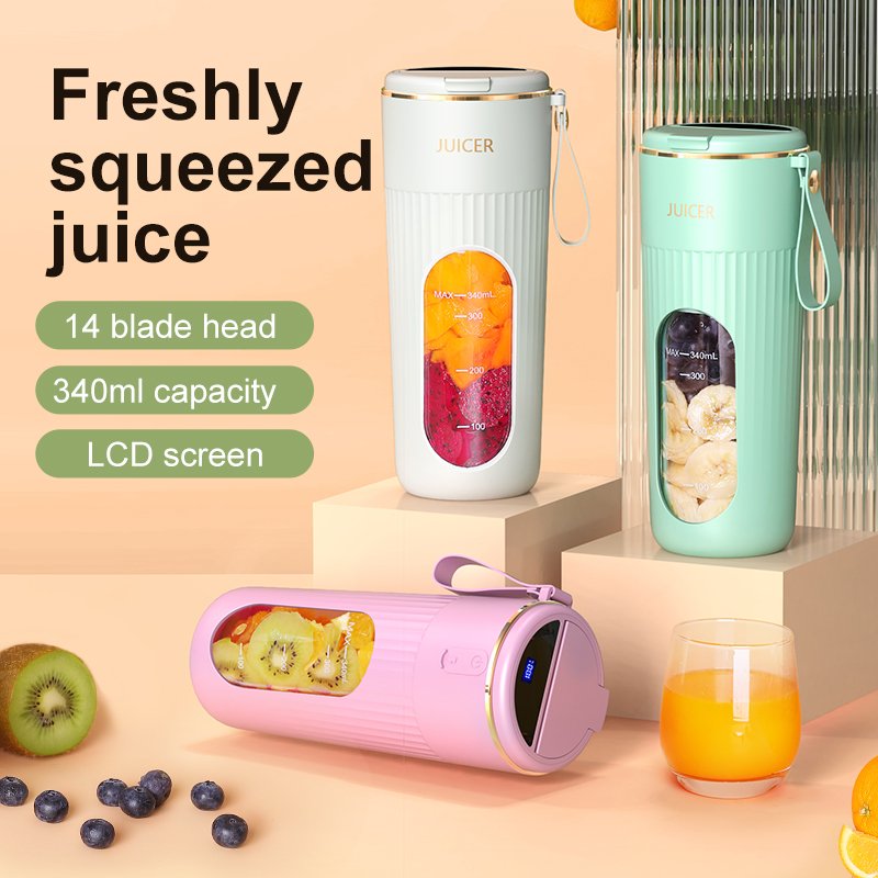 Portable Juicer Rechargeable Mini Battery Powered Blender Travel Milkshake Juicer Mini Portable Juicer