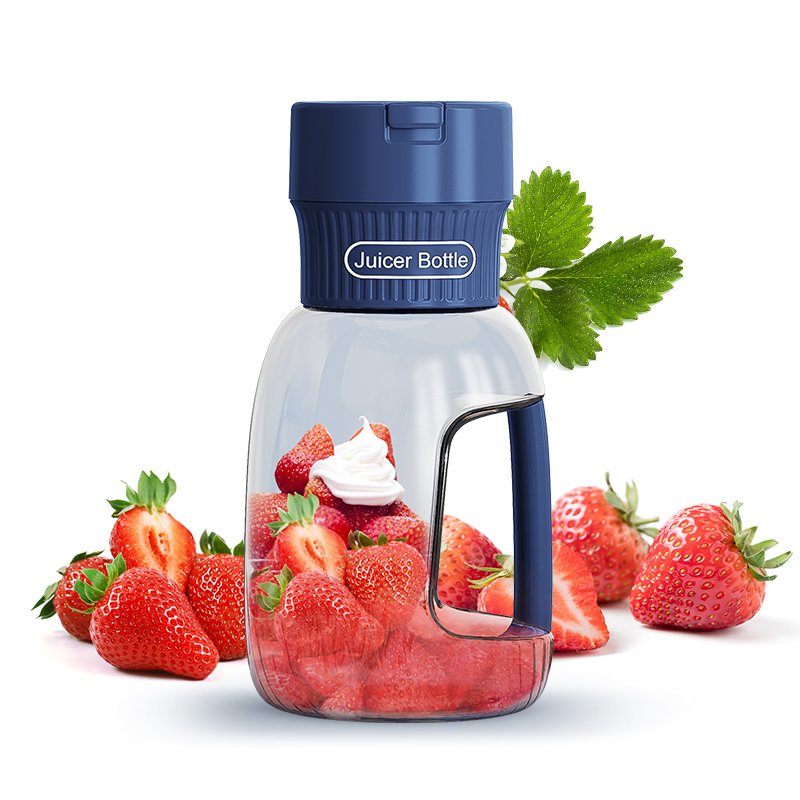 Personal Rechargeable High Power 1000ml Big Capacity Sports Juicer USB Fruit Bottle Portable Smoothie Blender With Self-cleaning