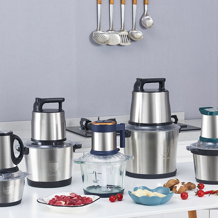 New 2L 3L 5L kitchen stainless steel meat and vegetable multifunctional meat mincer chopper electric meat grinder and blender