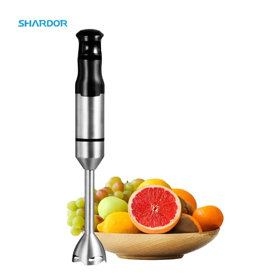 SHARDOR 1200W High Efficiency DC Motor Immersion Hand Blender Speed Control Stainless Steel Handheld Blender Stick Mixer