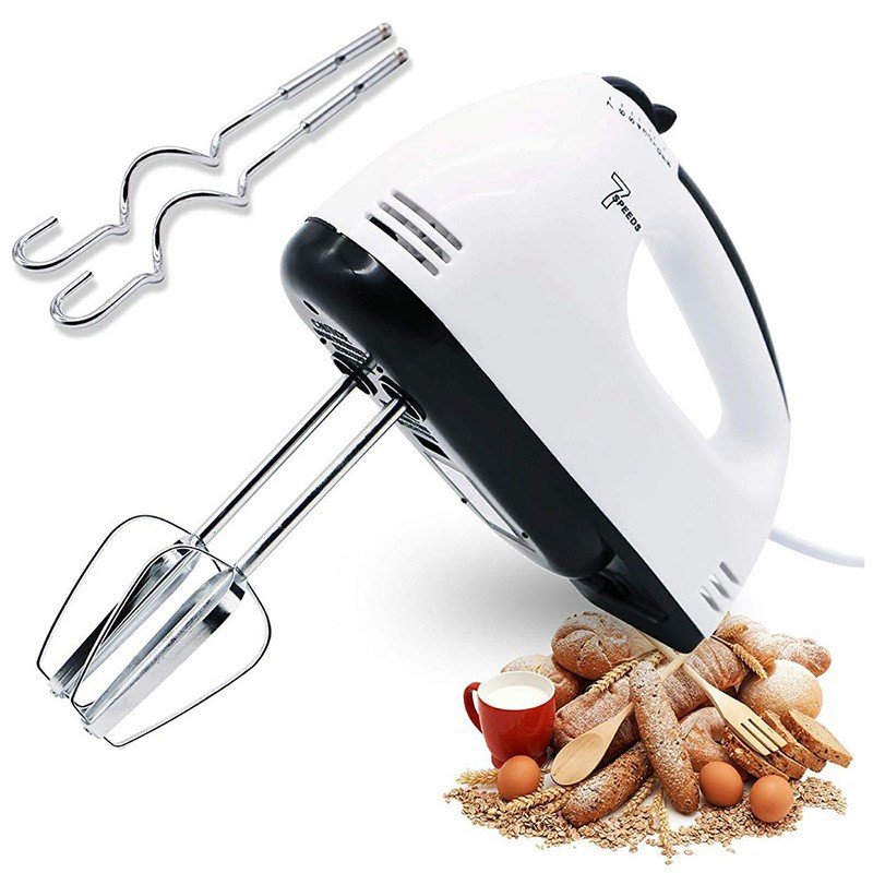 7 Speed Hand Mixer Kitchen Grinder Egg Beater Whisk Batter Electric Hand Mixer Blender