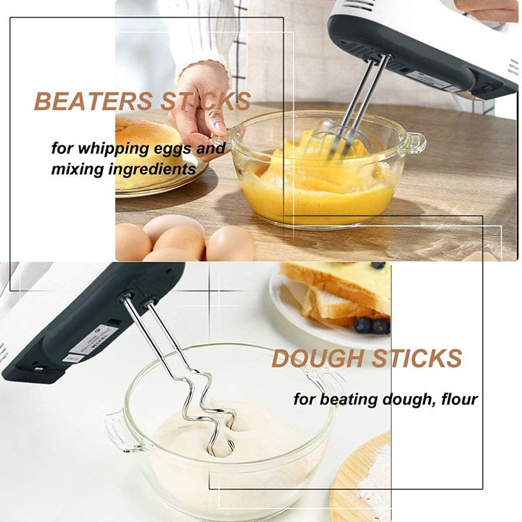 7 Speed Hand Mixer Kitchen Grinder Egg Beater Whisk Batter Electric Hand Mixer Blender