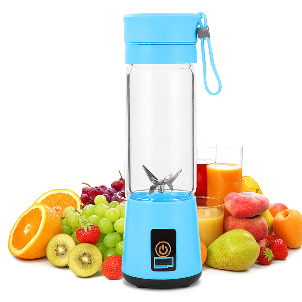 Portable Fruit Juice Blenders Summer Personal Electric Mini Bottle Home USB 6 Blades Juicer Cup Machine For Kitchen