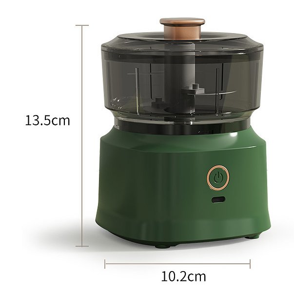 2024 Rechargeable Food Processor Blender White Green Food Processor Meat And Vegetable Chopper Grinder