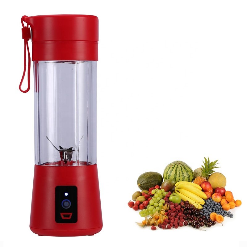 First Piece Special Price portable mini 6 blades rechargeable blender 380ml fruit and vegetable slow juicer cup food grinder