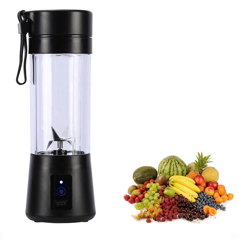 First Piece Special Price portable mini 6 blades rechargeable blender 380ml fruit and vegetable slow juicer cup food grinder