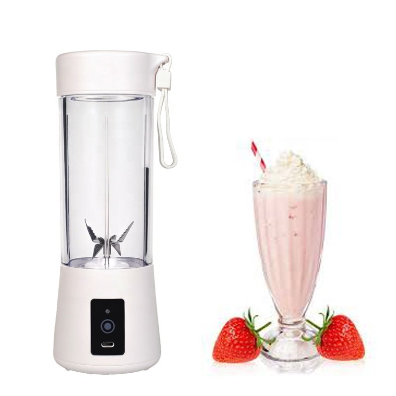 First Piece Special Price 400ML+380ML portable smoothie blender with 6 blades Fruit Juicer cup for ice cream and coffee