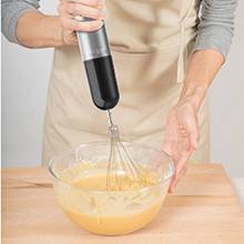 3-in-1 Immersion Hand Blender, Powerful 2-Speed Handheld Stick Blender with Stainless Steel Blades, Chopper, Beaker, Whisk