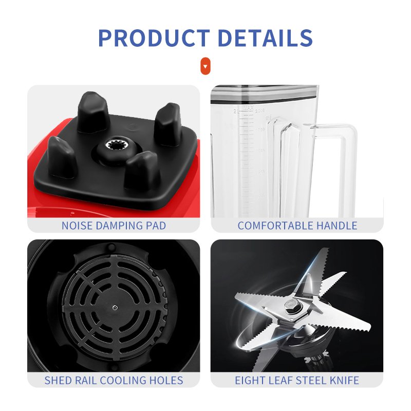 Heavy Duty Commercial Pharmaceutical Juicer Mixer Blender Plastic Food Processor Blender Fruit