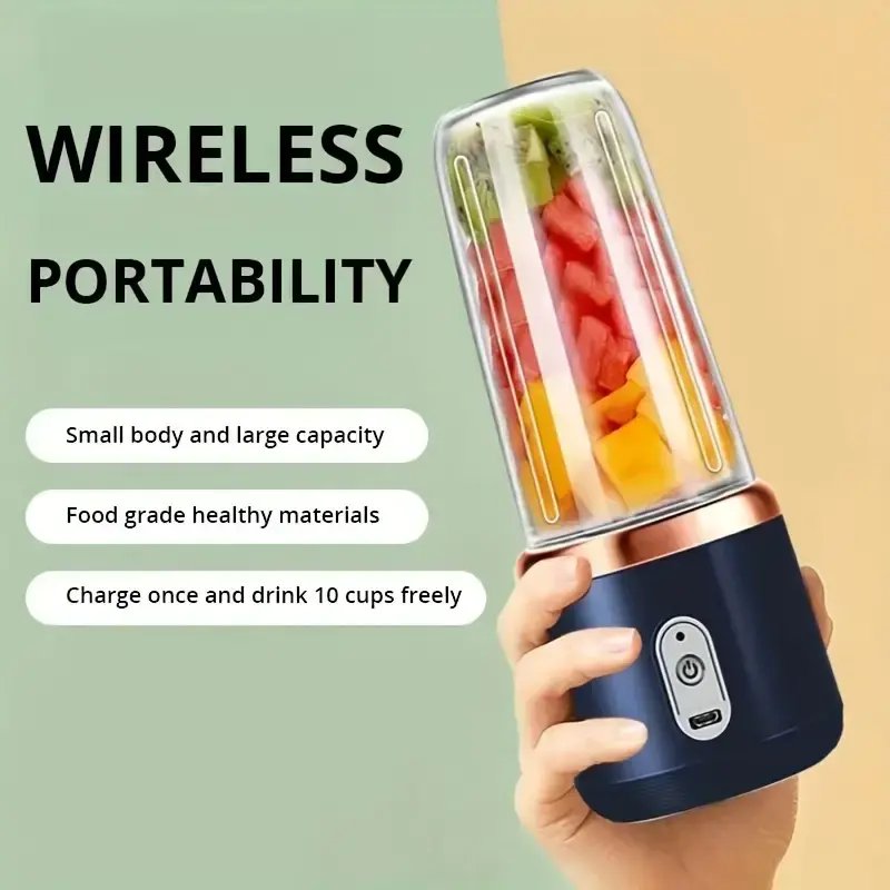 USB Electric Blender Wireless Slow Juicer Juice Extractor Portable Fruit Squeezer 30 Plastic OEM Household Lemon Original Orange