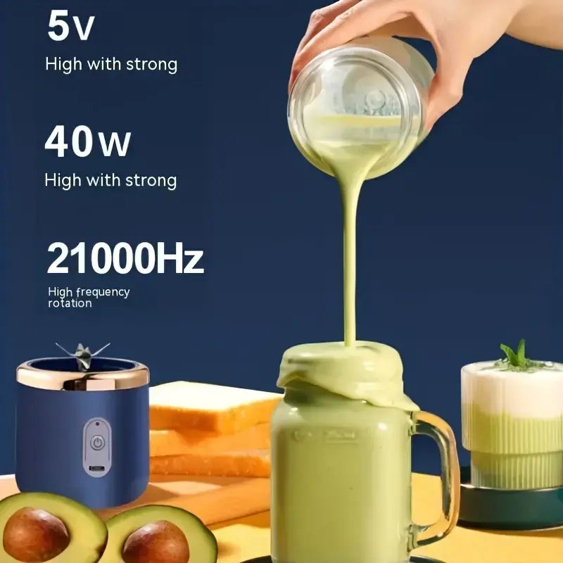 USB Electric Blender Wireless Slow Juicer Juice Extractor Portable Fruit Squeezer 30 Plastic OEM Household Lemon Original Orange
