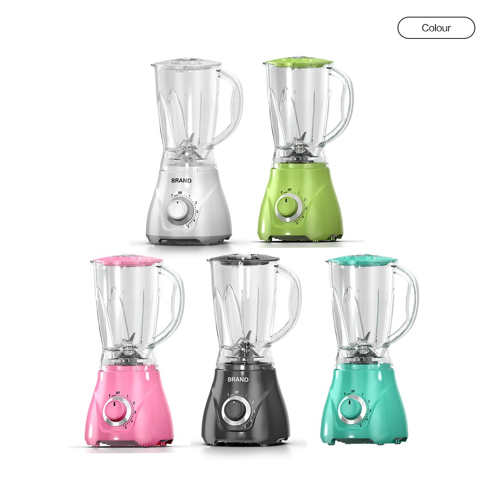 Small Home Appliance 1.5L Unbreakable Jar Electric Fruit Mixing Grinder Blender For Baby Food With Stainless Steel Blades