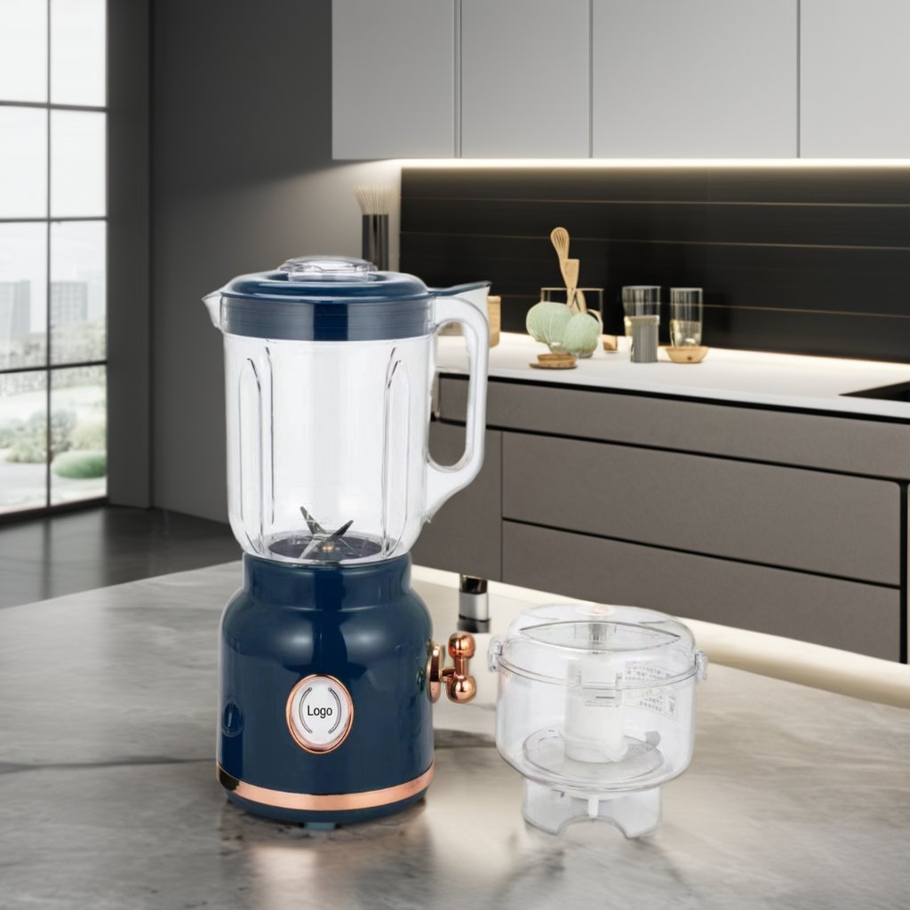 3 In 1 Special Design Copper Motor 2 Speeds 450W 1.5L PC Jar Electric Blender Table Blender Chopper Blender