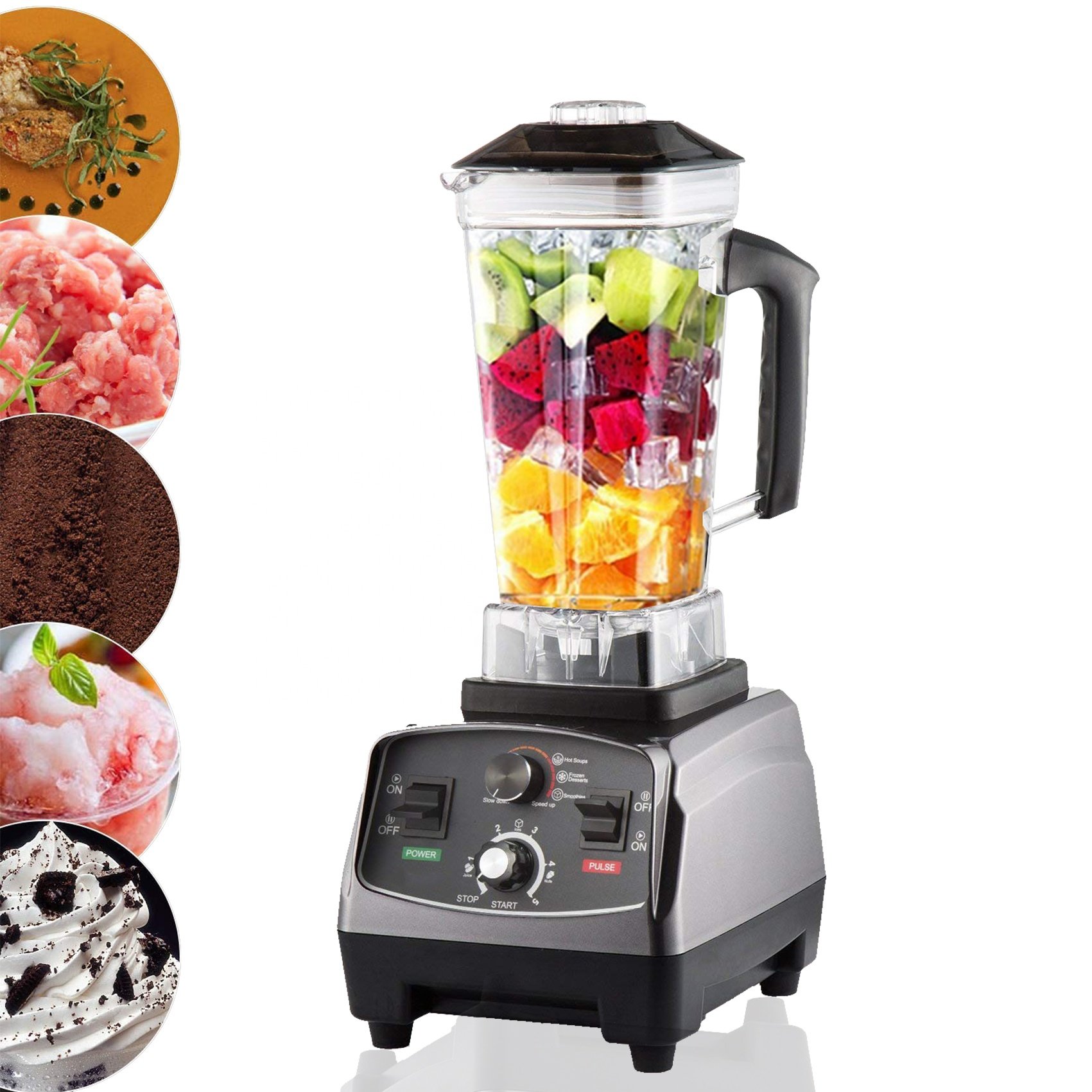 Kitchen Commercial Blender Electrical Fresh Fruit Smoothie Juicer Baby Food Industrial Professional Vacuum Household licuadora
