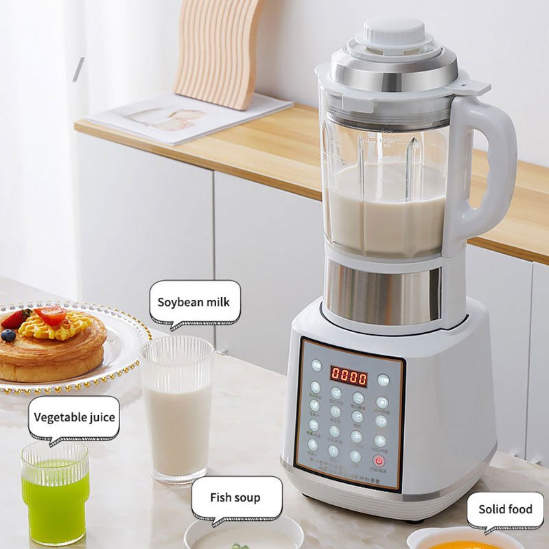1.75L 1100W Commercial Blender Heavy Duty Yam Pounder Blender Stainless Steel Drink Machine Blender