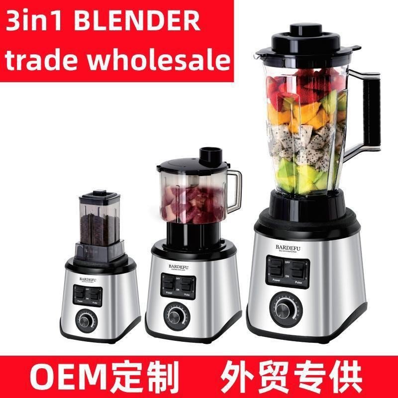 Heavy Duty Commercial Multifunctional 3l Blender Juicer Food Processor Blender 3 In 1 Smoothie Blender Machine