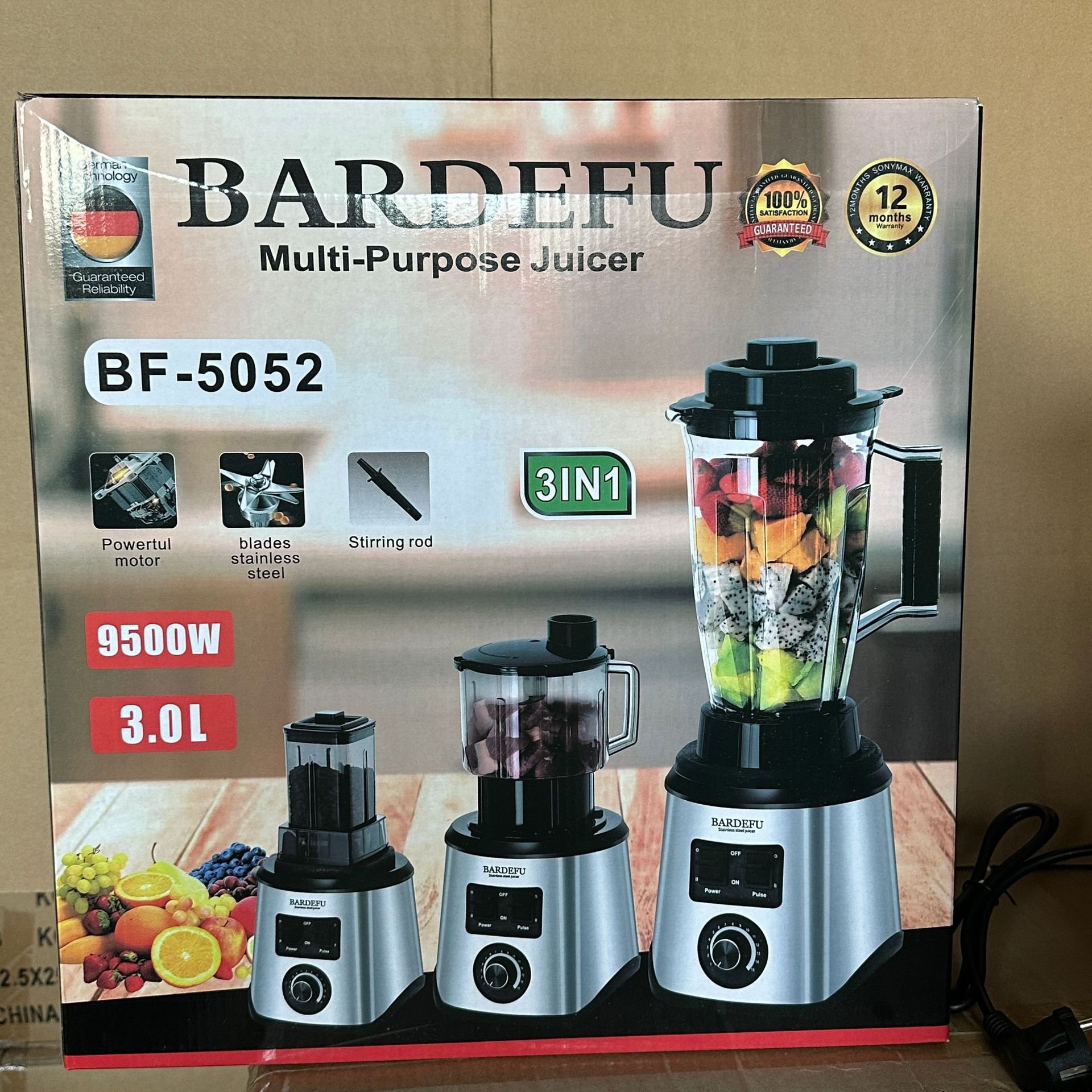 Heavy Duty Commercial Multifunctional 3l Blender Juicer Food Processor Blender 3 In 1 Smoothie Blender Machine