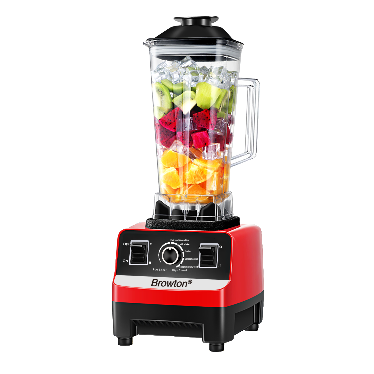 Silver Crest Blender 4500W 2L Large Capacity Commercial With Mixer Grinder Heavy Duty Machine Portable Ice Smoothie Blenders