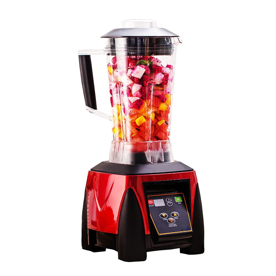 A1100 Commercial Blender for Kitchen Juice Maker Powerful Food Mixer with Timer LCD Control Panel 2 Liters BPA FREE