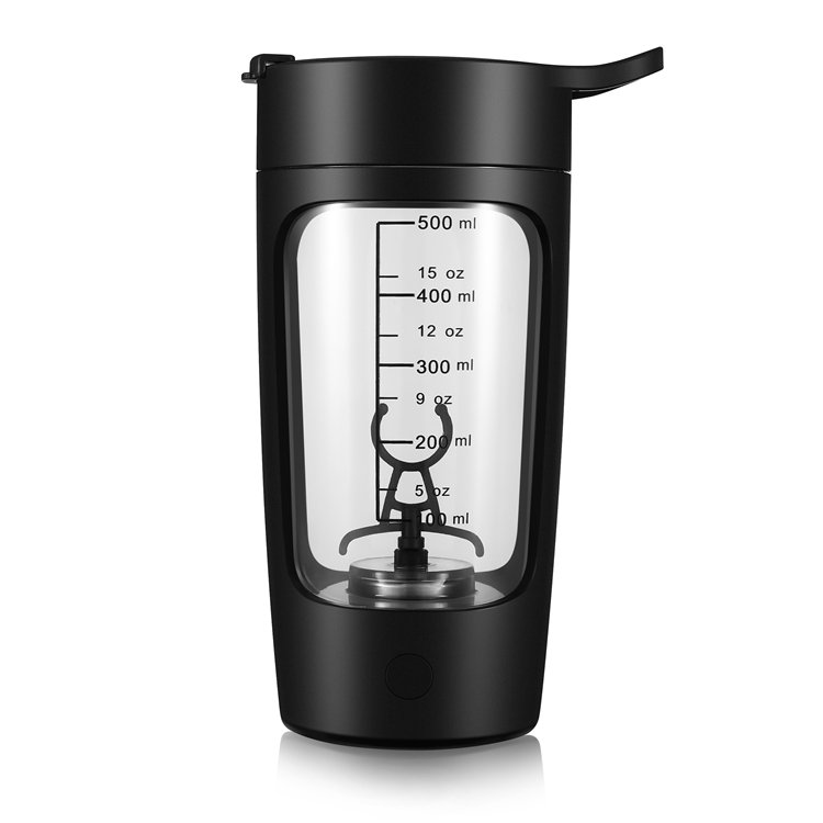 Custom Logo Private Label 650ml Electric Protein Shaker Blender Fitness Mixing Cup Mini Gym Shaker Bottle