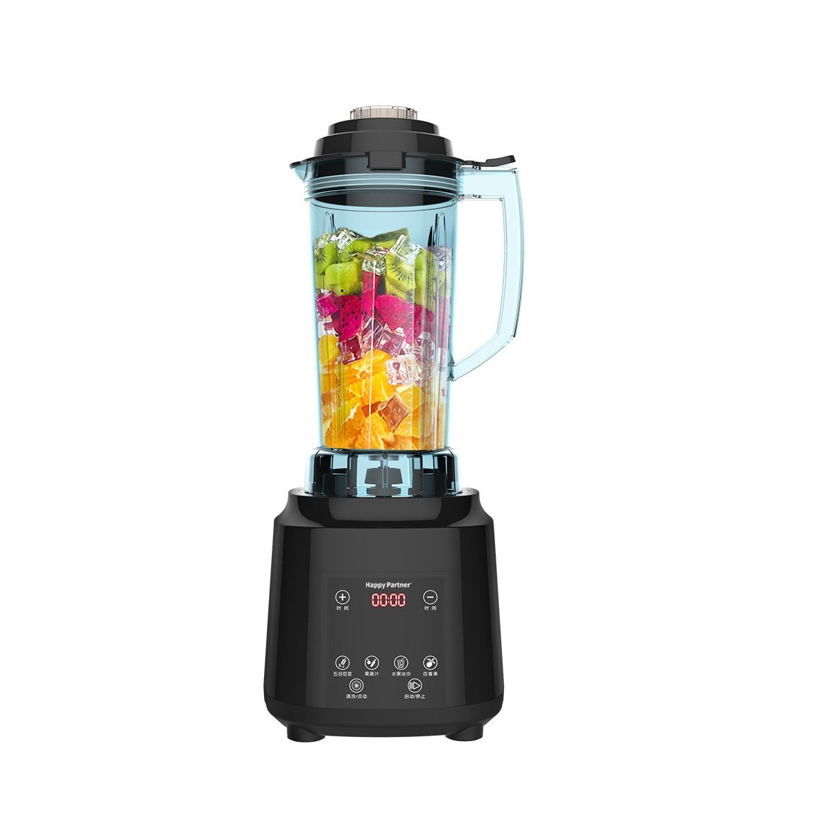 Happy Partner LCD Touch Screen Electric kitchen Portable Commercial Cooking Blender Fruit Juice Mixer Juicer and Blender