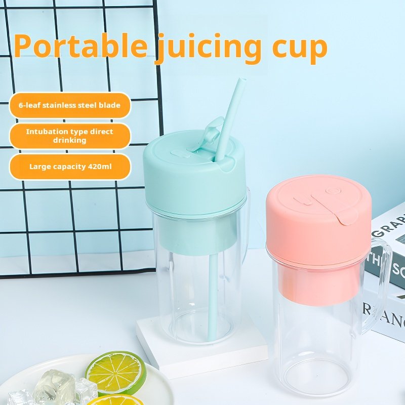 Portable Mini Juicer Cup Multifunctional Household Juice Blender for Cross border Use