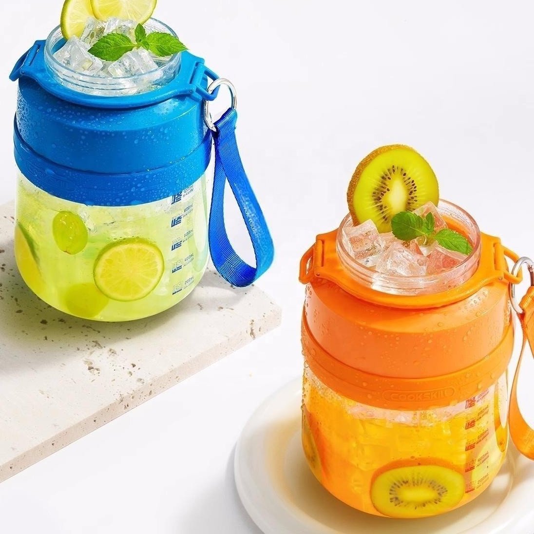 2023 New Hand portable 1000ML Wireless Charging Household Small Smoothie Bottle Blenders Fresh Juicer