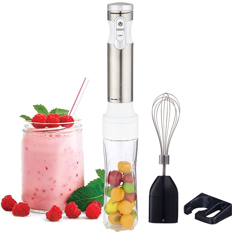 1000W Splashproof Blender Shaft with 304 Stainless Steel Blade Egg Whisk BPA-Free Food Processor Beaker Immersion Hand Blender