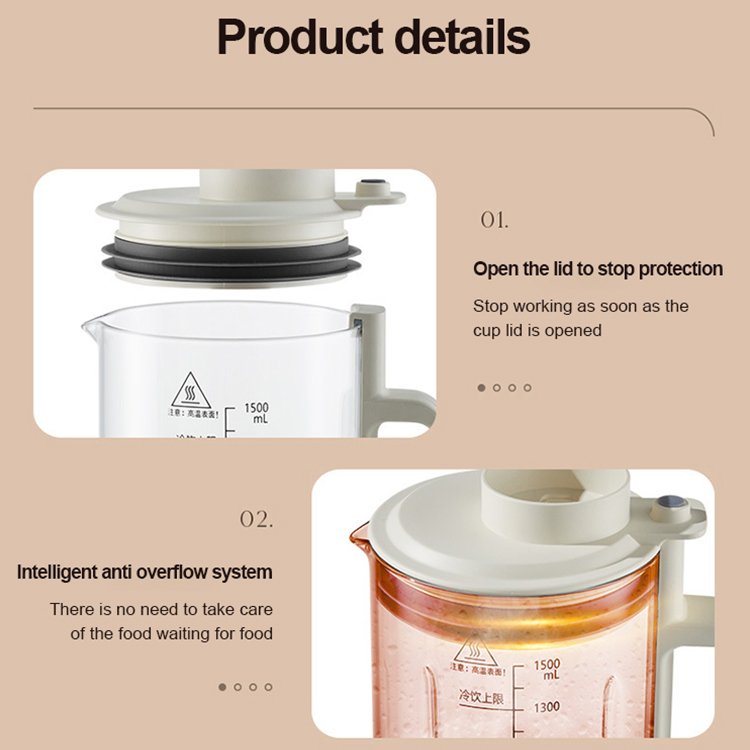 Factory Wholesale 220V Multifunctional Electronic Kitchen Appliances Drink Machine Digital Quiet Silent Blender and Mixer