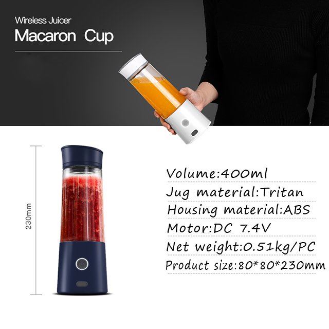 Travel juicer kitchen appliances ice crushing mini blender smoothie blender rechargeable blender portable juicer