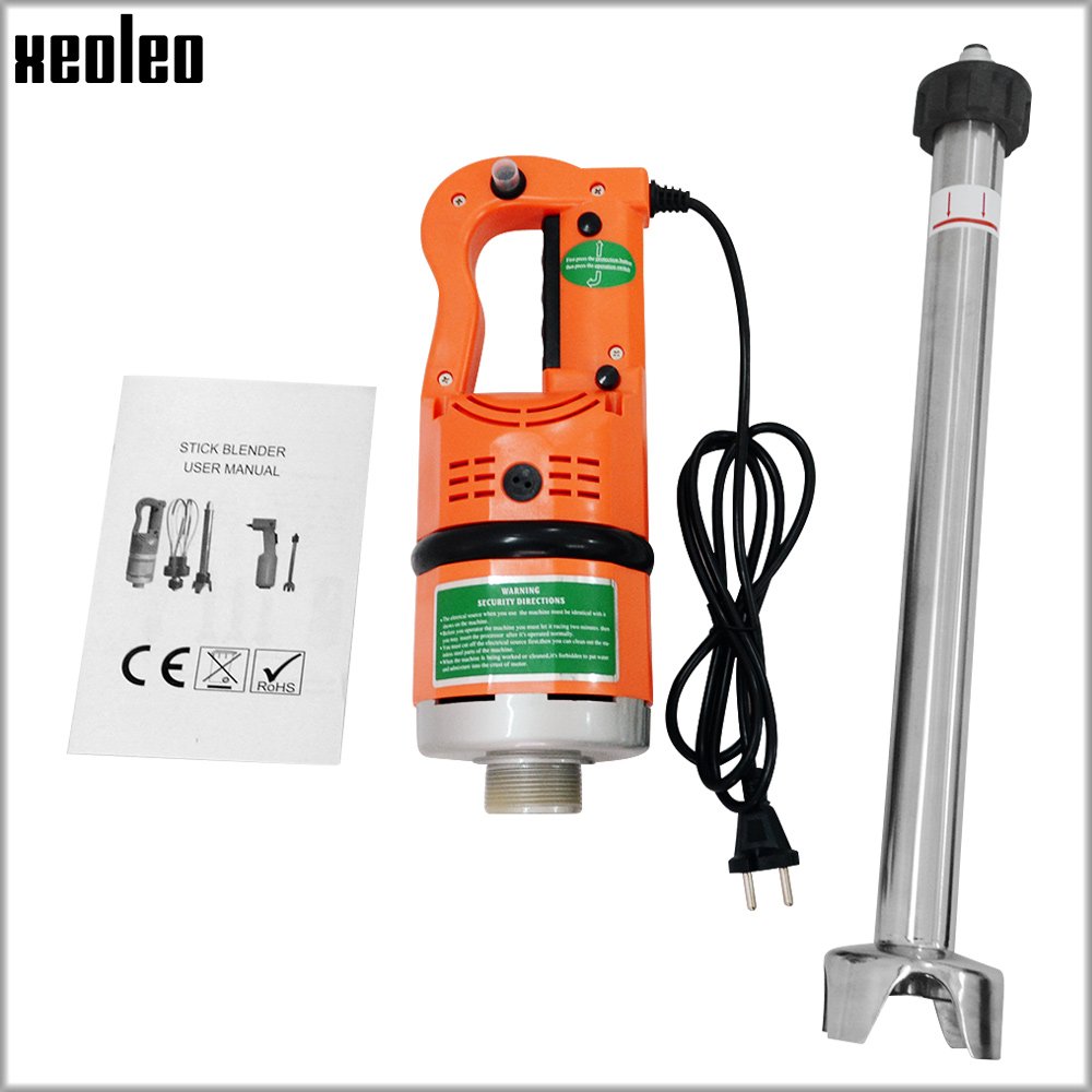 XEOLEO Commercial Hand Blender 1000W Hand Stir Bar Mixer Handhold Mix Blender Food Supplement Machine Immersion Hand Mix Stick