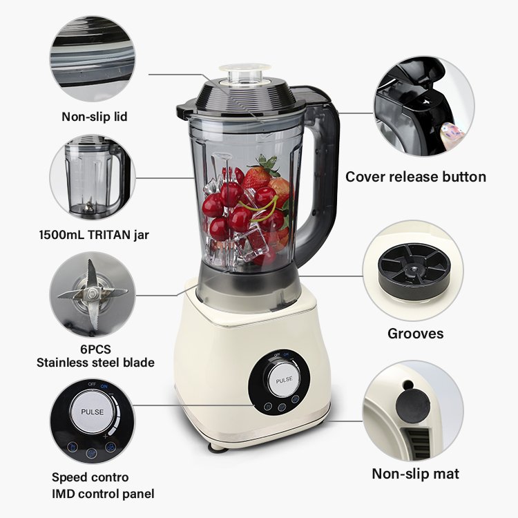 Top Professional Countertop Table Digital Manual Commercial Food Cake Immersion Blender Machine Mixeur Grinder Juicer Blender