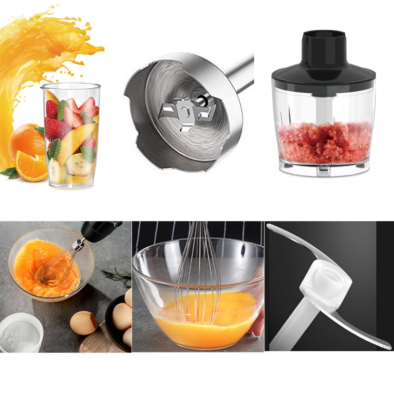 8 in 1 Hand Blender 1000W max Multi-Purpose Stainless Steel Stick Immersion Blender smart home kitchen appliances Hand Mixer