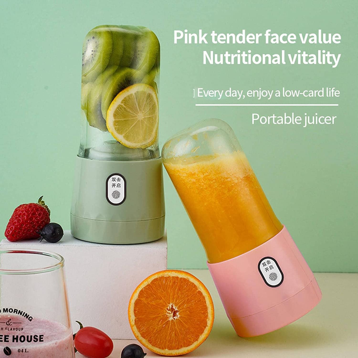 350ml Electric Juicer Smoothie Blender Cup USB Portable Blenders Food Processing Machine