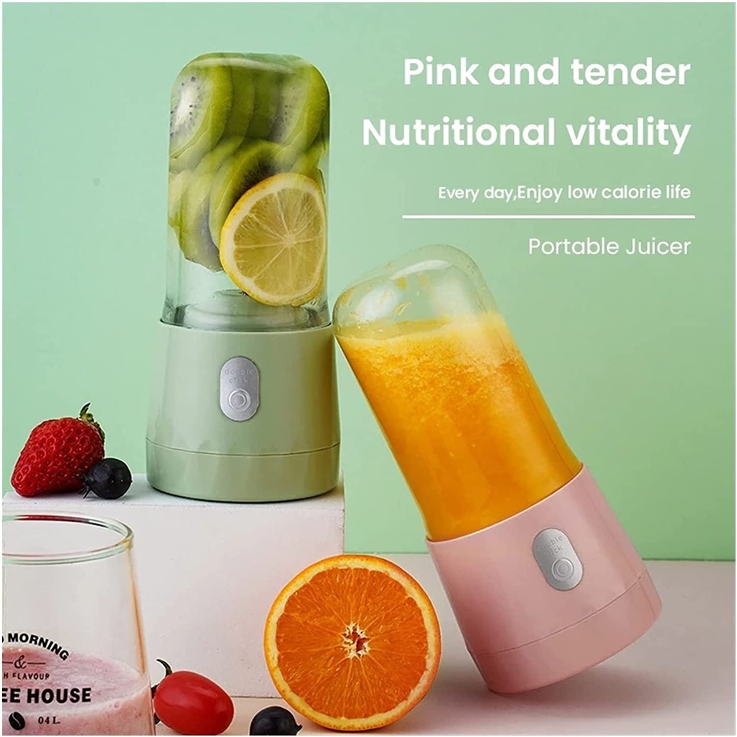350ml Electric Juicer Smoothie Blender Cup USB Portable Blenders Food Processing Machine