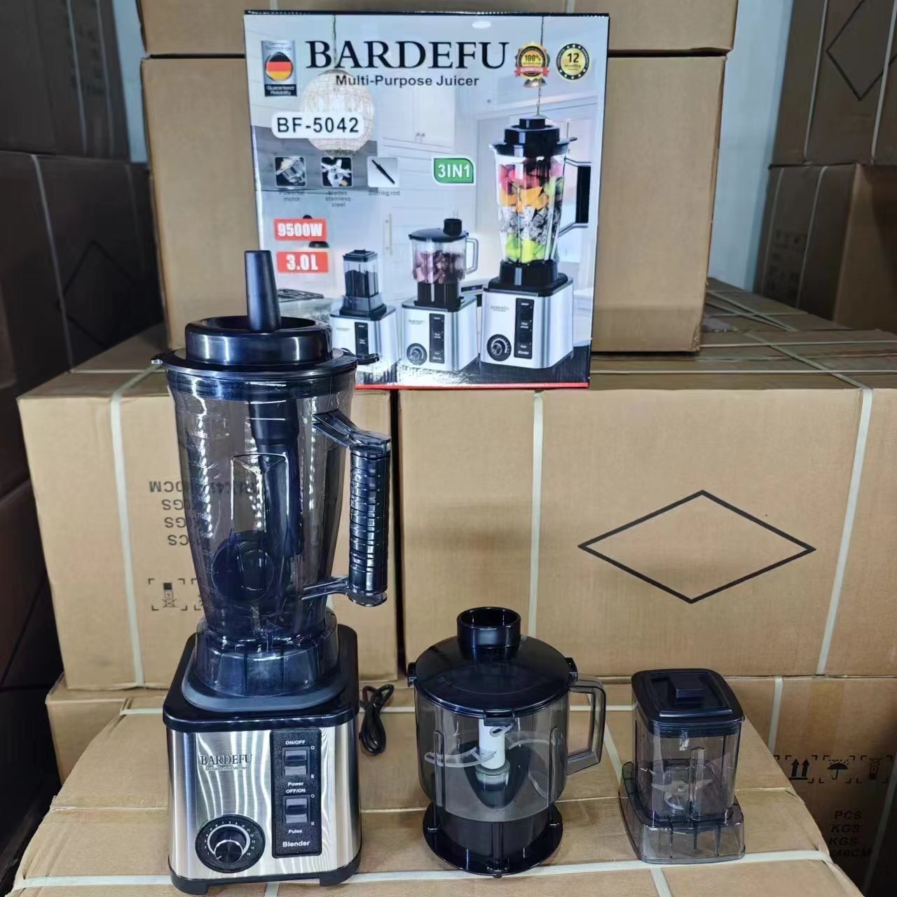 In stock 2.5L 3L 9500W plastic and stainless steel Smoothies Wholesale Commercial Home Blender New Arrival Blender